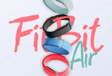 Imagen de la FitBit Air, un dispositivo de monitorización de actividad minimalista y elegante