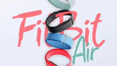 Imagen de la FitBit Air, un dispositivo de monitorización de actividad minimalista y elegante