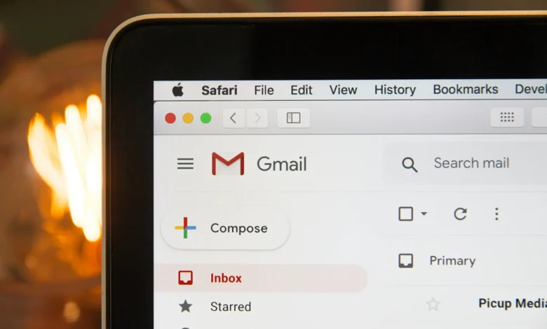 Servicios de Google en una pantalla de ordenador