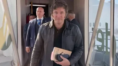 Javier Milei durante su visita a Estados Unidos