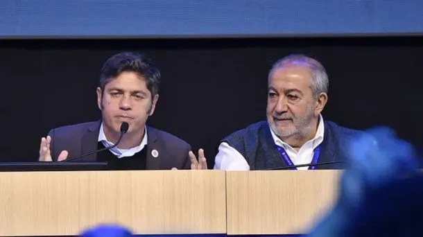 Axel Kicillof durante su visita a Córdoba
