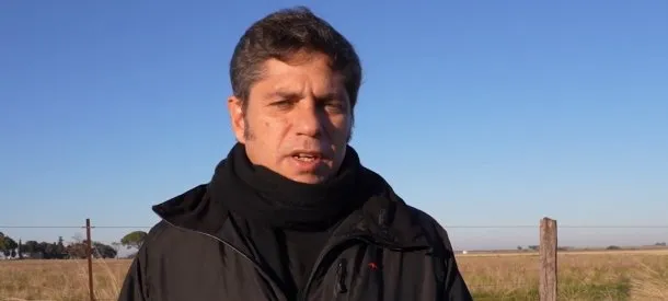 Axel Kicillof en una rueda de prensa