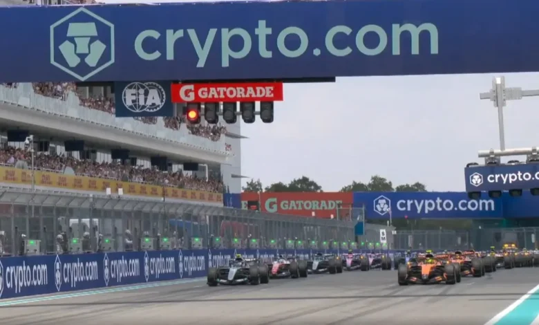 Franco Colapinto en el podio del Gran Premio de Miami