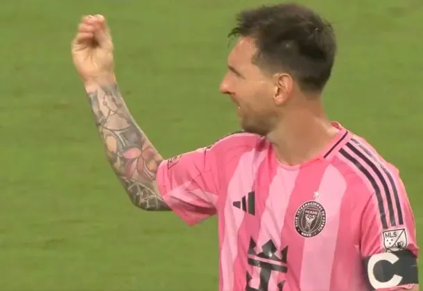 Lionel Messi en acción con Inter Miami