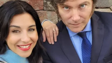 Marcela Pagano y Javier Milei en una imagen de archivo