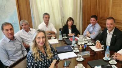 Imagen de la reunión de la mesa política en la Casa Rosada