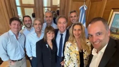 Javier Milei en una reunión de su mesa política