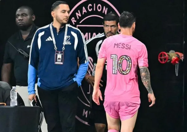 Lionel Messi se retiró con molestias en el partido de Inter Miami