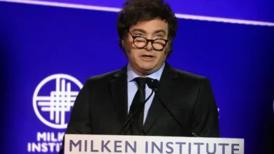 Javier Milei en la Conferencia Global del Instituto Milken