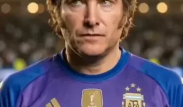 Javier Milei en un video insólito con Lionel Messi y otros