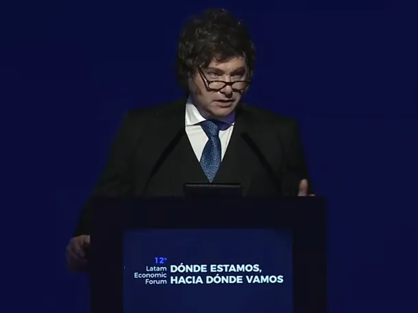 Javier Milei en el 12° Latam Economic Forum