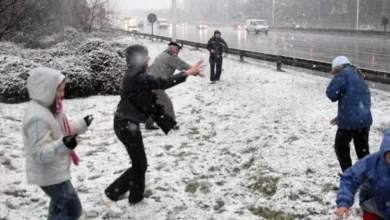 Imagen de nieve en Buenos Aires
