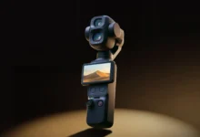 Imagen de la Osmo Pocket 4P, la cámara de bolsillo con estabilización de DJI