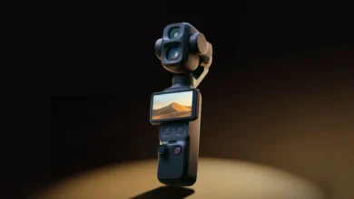Imagen de la Osmo Pocket 4P, la cámara de bolsillo con estabilización de DJI