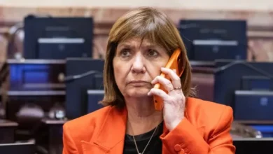Imagen de Patricia Bullrich durante la presentación de su declaración patrimonial