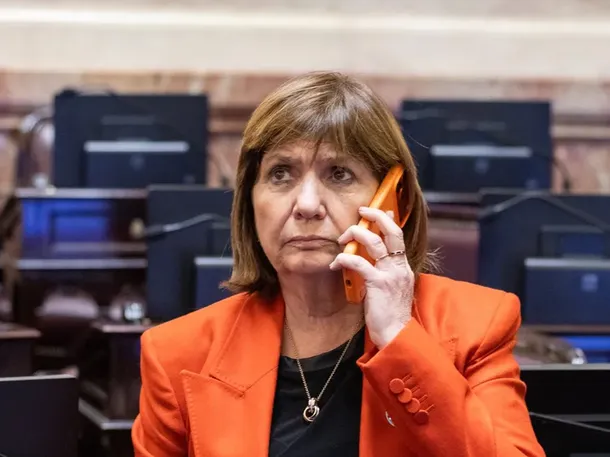 Imagen de Patricia Bullrich durante la presentación de su declaración patrimonial