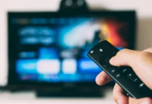 Interfaz de usuario de Arc Launcher en un smart TV