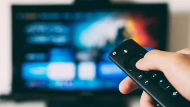 Interfaz de usuario de Arc Launcher en un smart TV