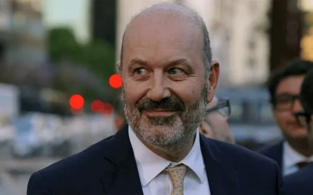 Federico Sturzenegger y Luis Novaresio en una imagen representativa del intercambio polémico