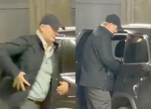 Federico Sturzenegger en el Estadio Monumental