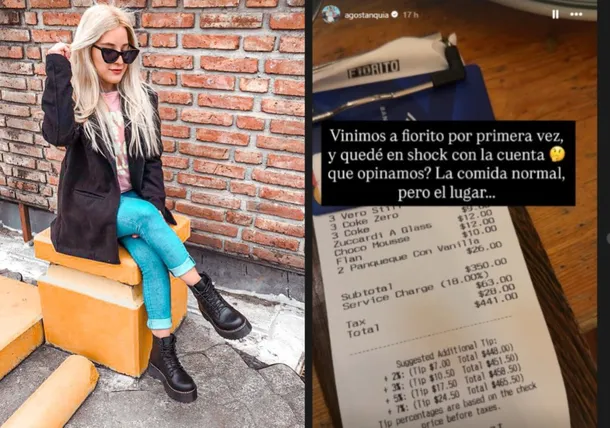 Ticket de comida de Agostina Tanquia en Fiorito