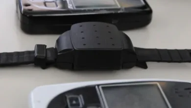 Imagen de una tobillera electrónica utilizada para el control de presos con prisión domiciliaria