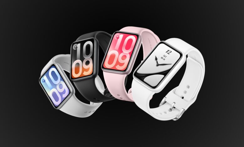 Imagen de la Smart Band 10 Pro de Xiaomi, mostrando su pantalla grande y delgado diseño