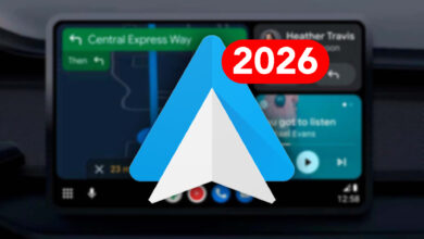 Captura de pantalla de Android Auto leyendo un PDF