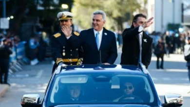 Llaryora en el acto del Día de la Bandera en Bell Ville