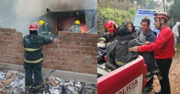 Incendio en vivienda de Unquillo, Córdoba