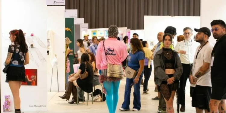 Imagen de la inauguración del Mercado de Arte Contemporáneo en Córdoba