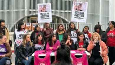 Imagen de una marcha provincial en defensa de la escuela pública