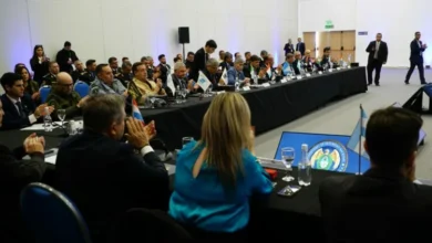 Ministro Juan Pablo Quinteros durante la II Reunión Nacional del Consejo de Seguridad Interior