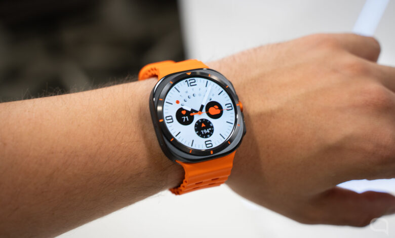Imagen del Galaxy Watch Ultra 2 con su pantalla brillante y resistente