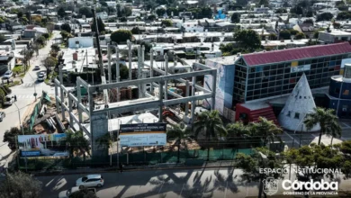 Imagen de la construcción de la nueva sede de la Universidad Provincial de Córdoba en Villa El Libertador