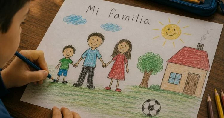 Niño sonriendo con brazos abiertos, buscando una familia
