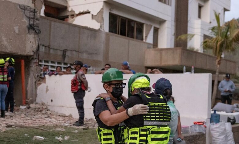 Imagen de destrucción en Venezuela después del doble terremoto