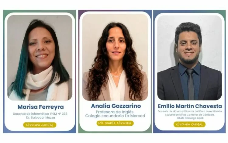 Docentes cordobeses reciben premio por su excelencia educativa