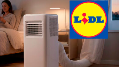 Aire acondicionado portátil de LIDL enfriando una habitación