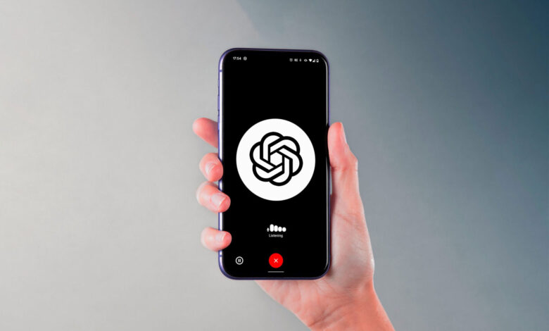 Imagen de una persona hablando con una máquina, representando la interacción humana con la inteligencia artificial