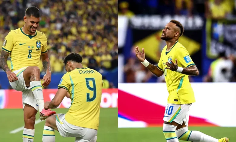 Imágenes del partido entre Brasil y Escocia en el Mundial
