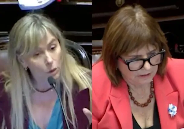 Juliana Di Tullio y Patricia Bullrich en el Senado
