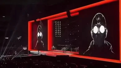 Lali Espósito en el escenario del estadio Monumental de River Plate