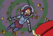 Imagen de una persona trabajando en una mesa con herramientas de animación