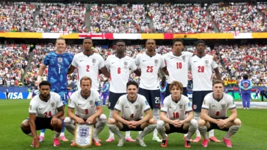 Inglaterra y Ghana en el Mundial de Fútbol