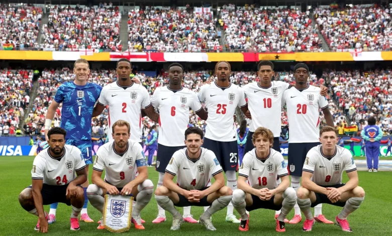 Inglaterra y Ghana en el Mundial de Fútbol