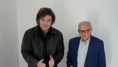Javier Milei y David Friedman en la Quinta de Olivos