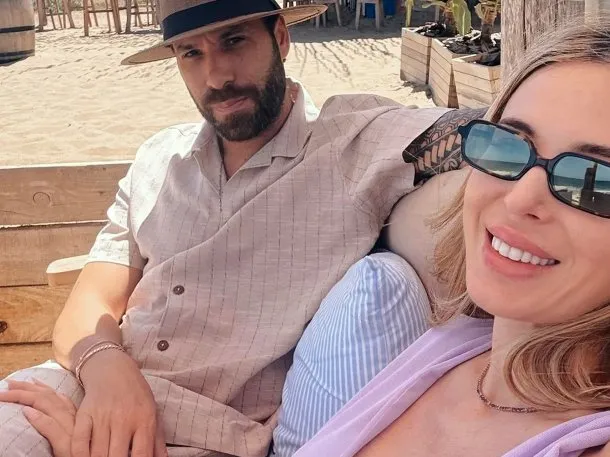 Jésica Cirio y Elías Piccirillo durante un evento público