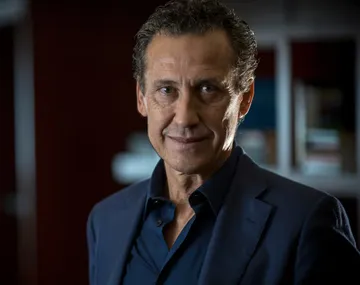 Jorge Valdano en un partido de fútbol