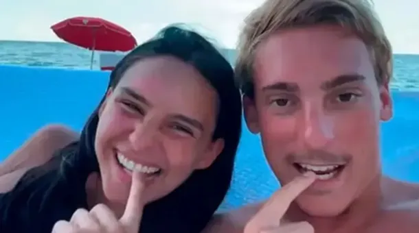 Juana Tinelli y Bautista Cuiña en una foto juntos